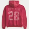 Boxy Washed Number Graphic Hoodie,Boxy Washed Number Graphic Hoodie