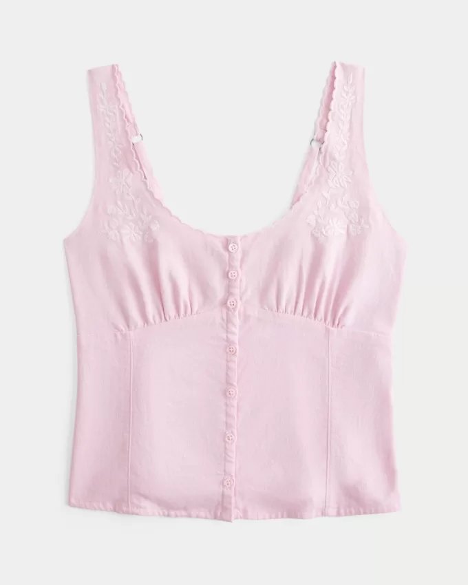 Button-Through Top,Button-Through Top Button-Through Top,Button-Through Top