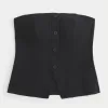 Button-Through Tube Top,Button-Through Tube Top