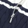 Cable-Knit Mock-Neck Zip-Up Sweater,Cable-Knit Mock-Neck Zip-Up Sweater