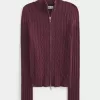 Cable-Knit Zip-Up Sweater,Cable-Knit Zip-Up Sweater