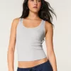Cotton Blend Lace-Trim Scoop Cami,Cotton Blend Lace-Trim Scoop Cami