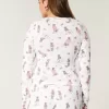 Cozy Bear Pattern Pajama Top,Cozy Bear Pattern Pajama Top