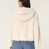 Cozy Faux Fur Zip-Up Hoodie,Cozy Faux Fur Zip-Up Hoodie