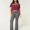 Cozy Knit Foldover Waist Flare Pants,Cozy Knit Foldover Waist Flare Pants Cozy Knit Foldover Waist Flare Pants,Cozy Knit Foldover Waist Flare Pants