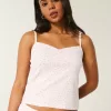 Cozy Pointelle Bow Tank,Cozy Pointelle Bow Tank Cozy Pointelle Bow Tank,Cozy Pointelle Bow Tank