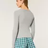 Cozy Ribbed Seamless Fabric Henley,Cozy Ribbed Seamless Fabric Henley