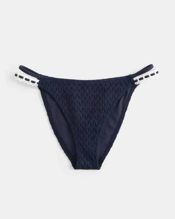 Crochet-Style Cheeky Bikini Bottom,Crochet-Style Cheeky Bikini Bottom Crochet-Style Cheeky Bikini Bottom,Crochet-Style Cheeky Bikini Bottom
