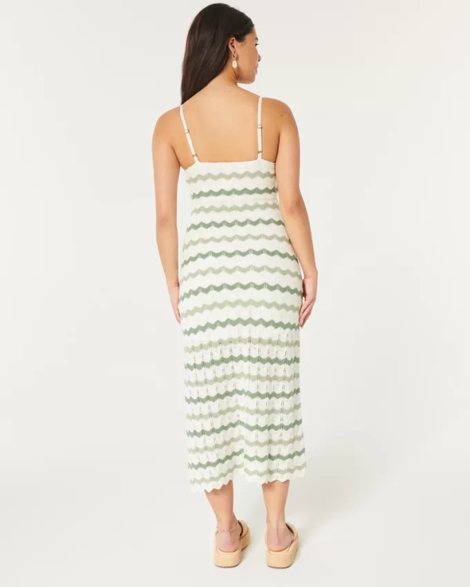 Crochet-Style Midi Dress,Crochet-Style Midi Dress Crochet-Style Midi Dress,Crochet-Style Midi Dress