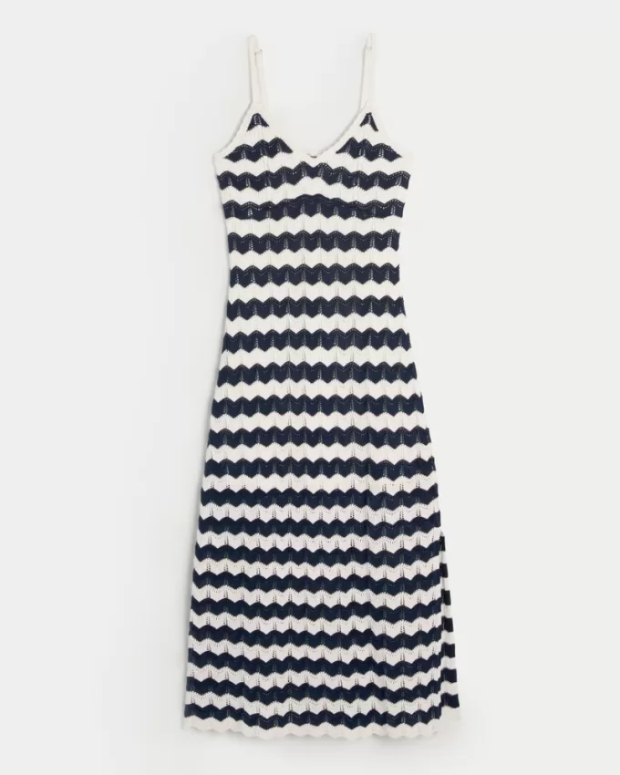 Crochet-Style Midi Dress,Crochet-Style Midi Dress Crochet-Style Midi Dress,Crochet-Style Midi Dress