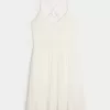 Crochet-Style Mix Mini Dress,Crochet-Style Mix Mini Dress