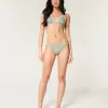 Crochet-Style Mixed Triangle Bikini Top,Crochet-Style Mixed Triangle Bikini Top