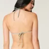 Crochet-Style Mixed Triangle Bikini Top,Crochet-Style Mixed Triangle Bikini Top
