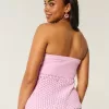 Crochet-Style Sweater Tube Top,Crochet-Style Sweater Tube Top