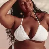 Crochet-Style Triangle Bikini Top,Crochet-Style Triangle Bikini Top