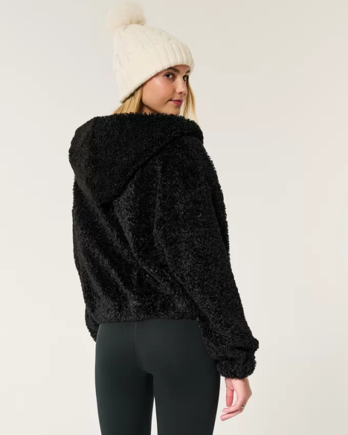 Curly Faux Fur Zip-Up Jacket,Curly Faux Fur Zip-Up Jacket Curly Faux Fur Zip-Up Jacket,Curly Faux Fur Zip-Up Jacket