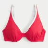 Curvy High Apex Ribbed Underwire Bikini Top,Curvy High Apex Ribbed Underwire Bikini Top