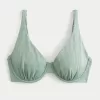 Curvy High Apex Ribbed Underwire Bikini Top,Curvy High Apex Ribbed Underwire Bikini Top