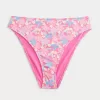 Curvy High-Leg High-Waist Ribbed Cheeky Bikini Bottom,Curvy High-Leg High-Waist Ribbed Cheeky Bikini Bottom