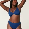 Curvy High-Leg High-Waist Ribbed Cheeky Bikini Bottom,Curvy High-Leg High-Waist Ribbed Cheeky Bikini Bottom