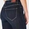 Curvy High-Rise Dark Wash Flare Jeans,Curvy High-Rise Dark Wash Flare Jeans
