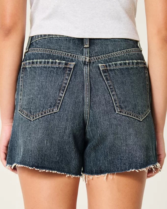 Curvy High-Rise Dark Wash Relaxed Denim Shorts 5″,Curvy High-Rise Dark Wash Relaxed Denim Shorts 5″ Curvy High-Rise Dark Wash Relaxed Denim Shorts 5″,Curvy High-Rise Dark Wash Relaxed Denim Shorts 5″