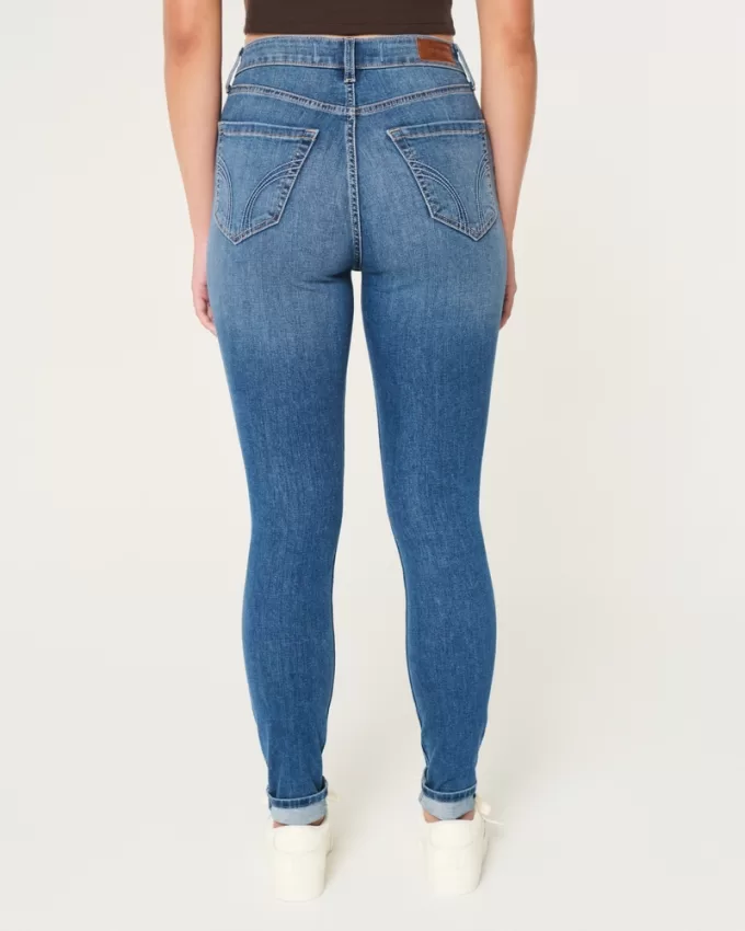 Curvy High-Rise Dark Wash Super Skinny Jeans,Curvy High-Rise Dark Wash Super Skinny Jeans