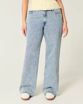 Curvy High-Rise Medium Wash Baggy Jeans,Curvy High-Rise Medium Wash Baggy Jeans