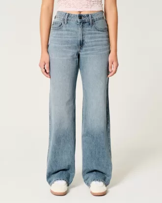 Curvy High-Rise Medium Wash Baggy Jeans,Curvy High-Rise Medium Wash Baggy Jeans