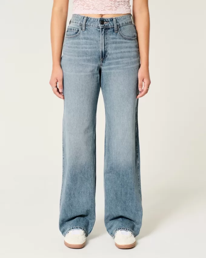Curvy High-Rise Medium Wash Baggy Jeans,Curvy High-Rise Medium Wash Baggy Jeans Curvy High-Rise Medium Wash Baggy Jeans,Curvy High-Rise Medium Wash Baggy Jeans