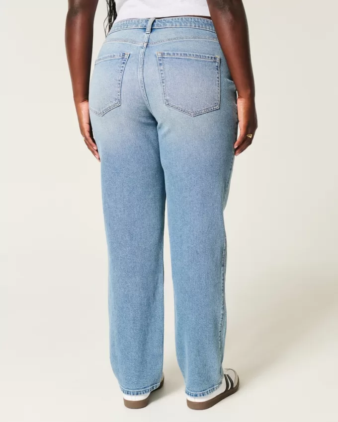 Curvy High-Rise Medium Wash Straight Jeans,Curvy High-Rise Medium Wash Straight Jeans Curvy High-Rise Medium Wash Straight Jeans,Curvy High-Rise Medium Wash Straight Jeans