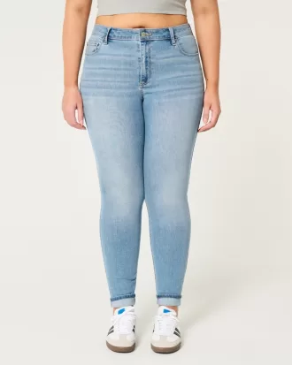 Curvy High-Rise Medium Wash Super Skinny Jeans,Curvy High-Rise Medium Wash Super Skinny Jeans