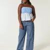 Curvy Low-Rise Medium Wash Baggy Jeans,Curvy Low-Rise Medium Wash Baggy Jeans