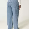 Curvy Low-Rise Medium Wash Baggy Jeans,Curvy Low-Rise Medium Wash Baggy Jeans