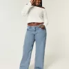 Curvy Low-Rise Medium Wash Baggy Jeans,Curvy Low-Rise Medium Wash Baggy Jeans