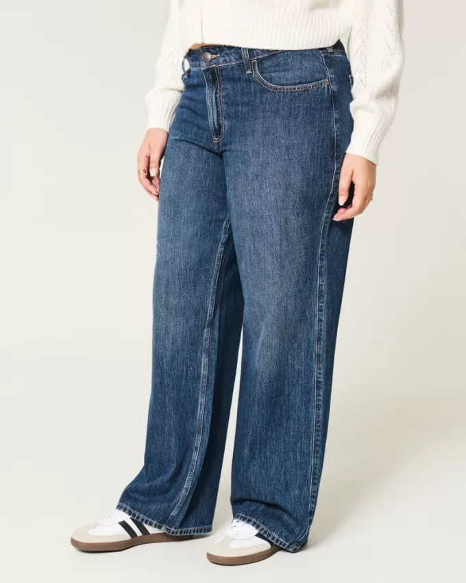 Curvy Mid-Rise Dark Wash Baggy Jeans,Curvy Mid-Rise Dark Wash Baggy Jeans Curvy Mid-Rise Dark Wash Baggy Jeans,Curvy Mid-Rise Dark Wash Baggy Jeans