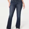 Curvy Mid-Rise Dark Wash Boot Jeans,Curvy Mid-Rise Dark Wash Boot Jeans
