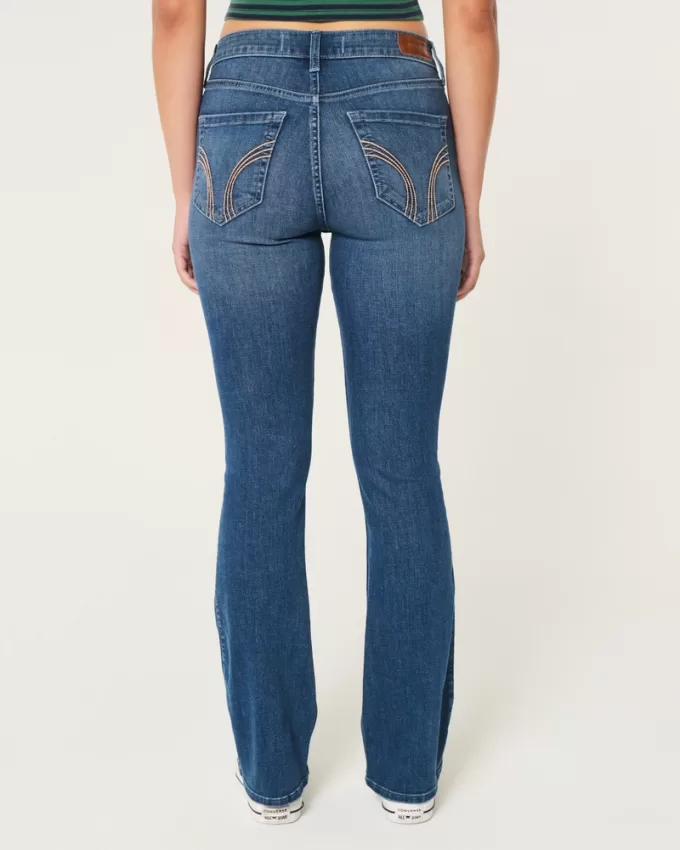 Curvy Mid-Rise Dark Wash Boot Jeans,Curvy Mid-Rise Dark Wash Boot Jeans