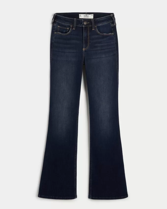 Curvy Mid-Rise Dark Wash Boot Jeans,Curvy Mid-Rise Dark Wash Boot Jeans