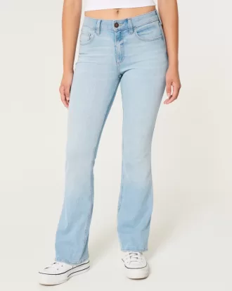 Curvy Mid-Rise Light Wash Boot Jeans,Curvy Mid-Rise Light Wash Boot Jeans