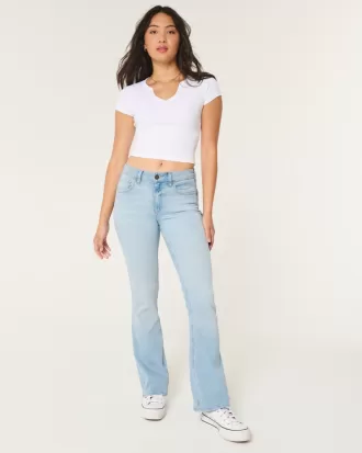 Curvy Mid-Rise Light Wash Boot Jeans,Curvy Mid-Rise Light Wash Boot Jeans
