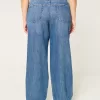 Curvy Mid-Rise Medium Wash Baggy Jeans,Curvy Mid-Rise Medium Wash Baggy Jeans