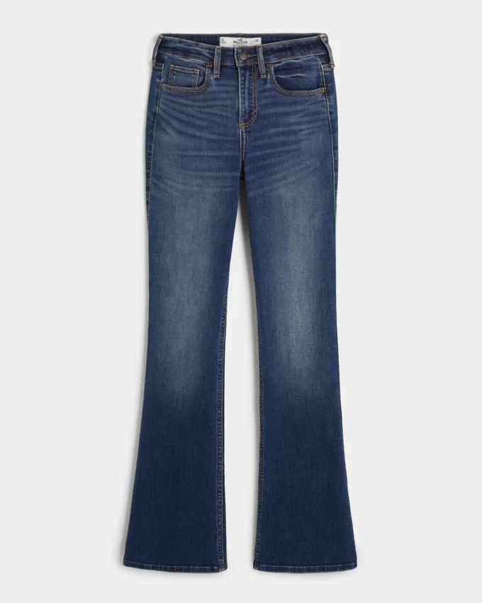 Curvy Mid-Rise Medium Wash Boot Jeans,Curvy Mid-Rise Medium Wash Boot Jeans
