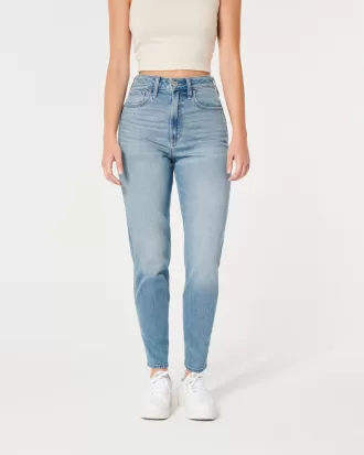 Curvy Ultra High-Rise Medium Wash Mom Jeans,Curvy Ultra High-Rise Medium Wash Mom Jeans