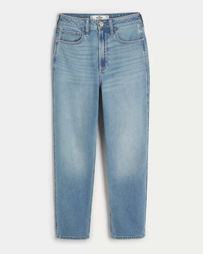 Curvy Ultra High-Rise Medium Wash Mom Jeans,Curvy Ultra High-Rise Medium Wash Mom Jeans