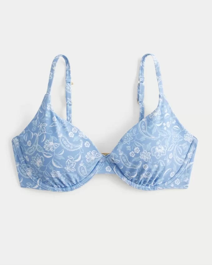 Curvy Underwire Plunge Bikini Top,Curvy Underwire Plunge Bikini Top