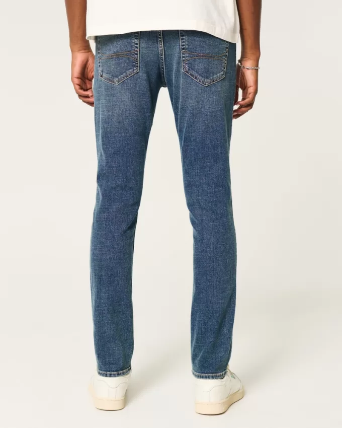 Dark Medium Wash Skinny Jeans,Dark Medium Wash Skinny Jeans