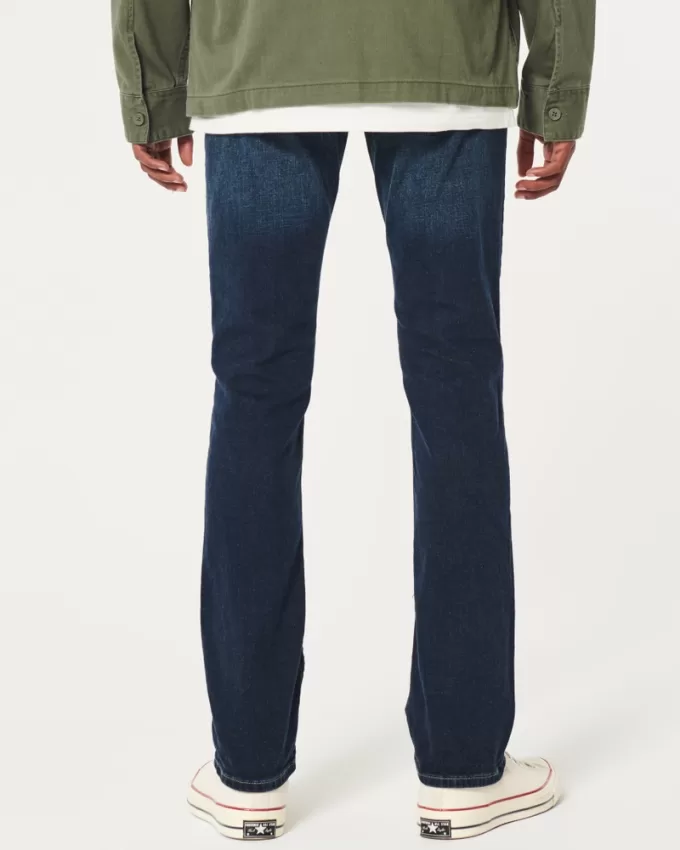 Dark Wash Slim Straight Jeans,Dark Wash Slim Straight Jeans