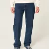 Dark Wash Straight Jeans,Dark Wash Straight Jeans