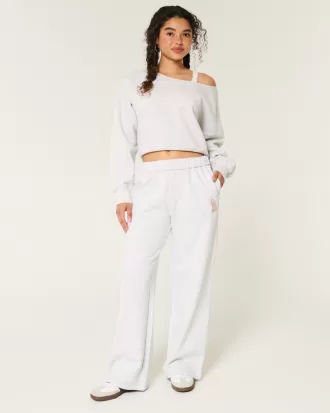 Dog Graphic Wide-Leg Sweatpants,Dog Graphic Wide-Leg Sweatpants